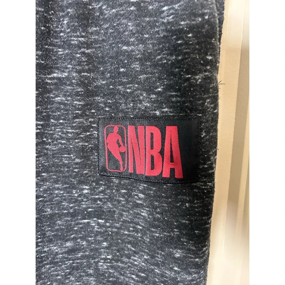 NBA Men's Joggers Sweatpants Sz L Dark Gray Sports Drawstrings Athleisure Wear